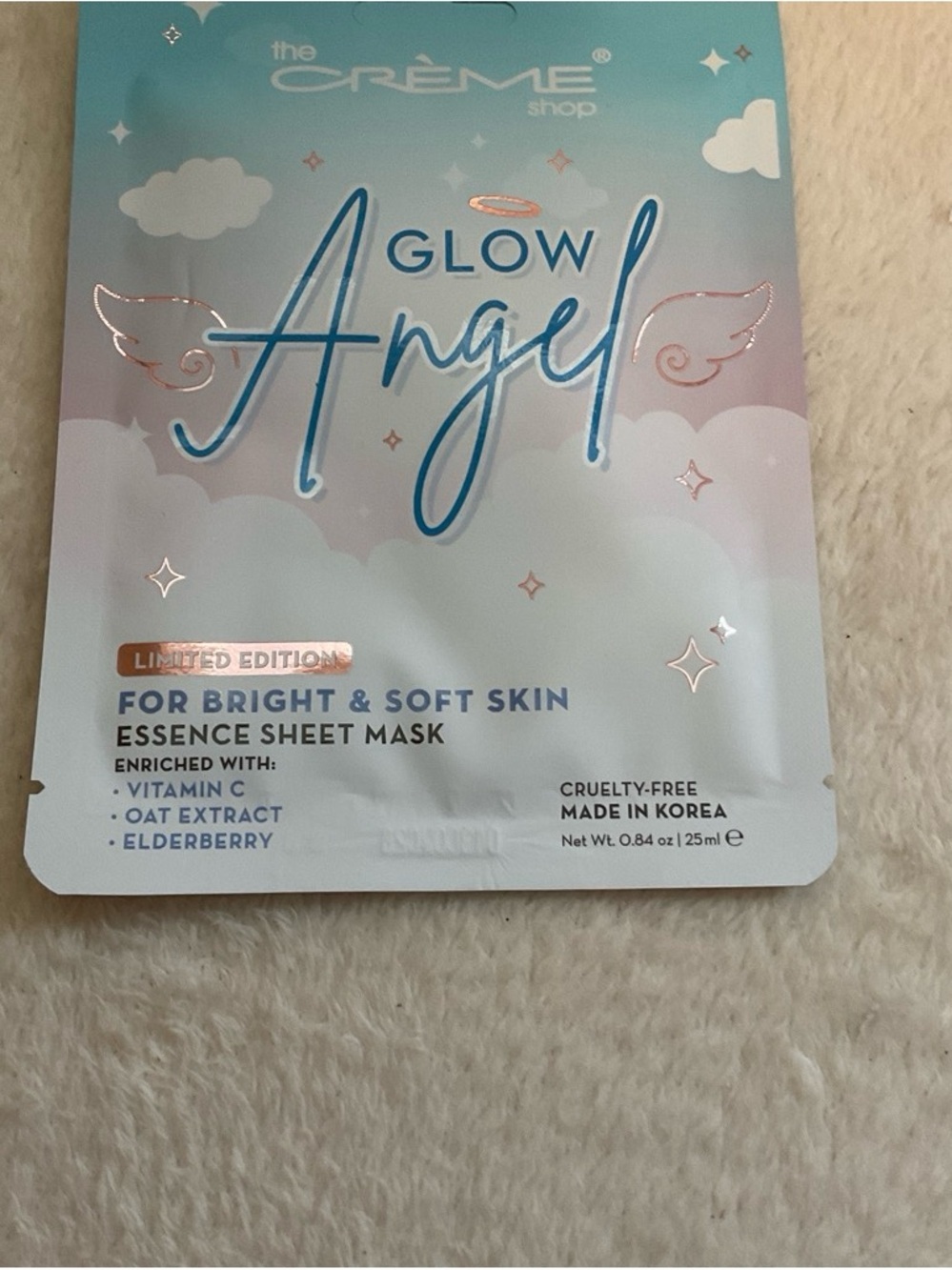 Glow Angel Essence Sheet Mask - The Crème Shop (Pink & Blue)